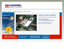 Tablet Screenshot of hammel-haustechnik.de